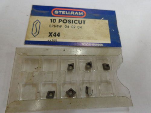 6 STELLRAM CARBIDE INSERTS EPMU 040204 X44 STK2324