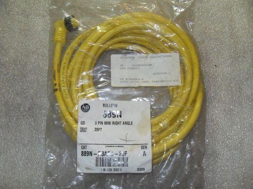 (RR13-4) 1 NIB ALLEN BRADLEY 889N-R3AFC-20F 20FT CORDSET