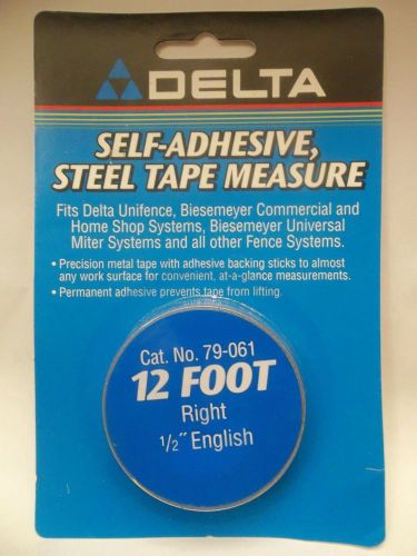 DELTA 12&#039; SELF-ADHESIVE STEEL TAPE MEASURE X6.