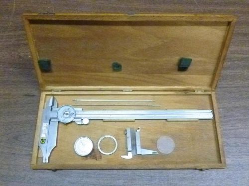 Antique Vintage HELIOS Caliper in Original Wooden Box-Germany-Parts-see photos