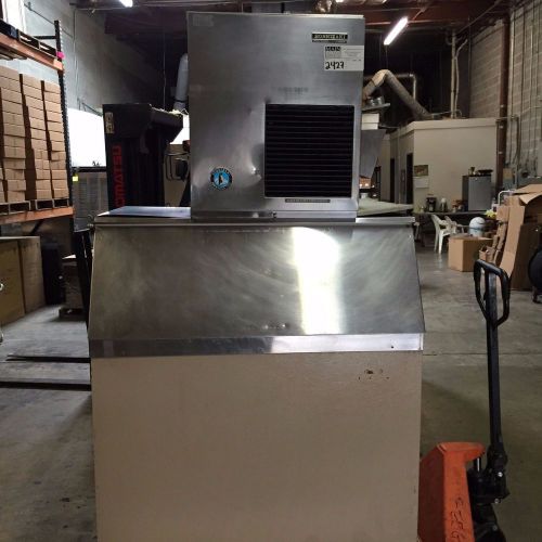 Used Hoshizaki F-1000MAF 1000 LB Flake Soft Snow Ice Machine with Storage Bin