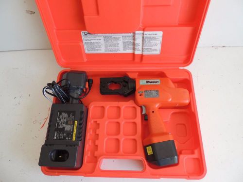 Panduit ct-2001 battery powered crimper crimping tool mint condition huskie tool for sale
