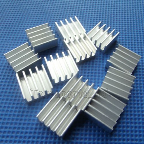 12pcs White 11*11mm Aluminum Heat sink for Chip ICs LED Computer component