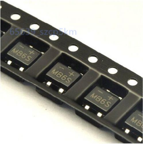 20 Pcs Bridge Rectifier MB6S 0.5A 500mA 600V 4-pin SMD SMT SOP4