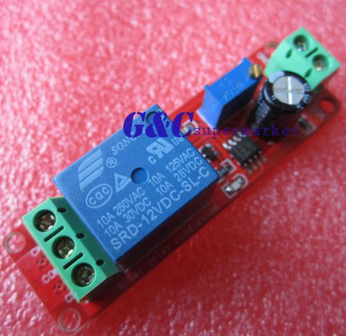 10pcs dc 12v delay relay shield ne555 timer switch adjustable module 0~10s m92 for sale