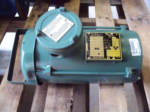 BALDOR 1.17 HP MOTOR 1740 RPM, 230/460 VOLT, FRAME 56YZ, 3 PHASE (NEW)