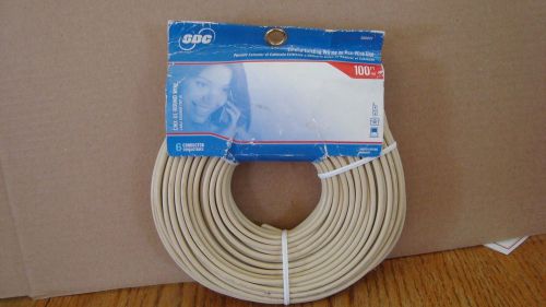 SBC 100 Ft Cmx-ul Round 6 wire Phone Wire SB0697 (almond)