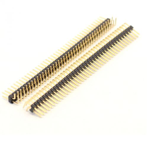 10PC 2.54mm 2 x 40 Pin Male Double Row Right Angle Pin Header Strip Widely used