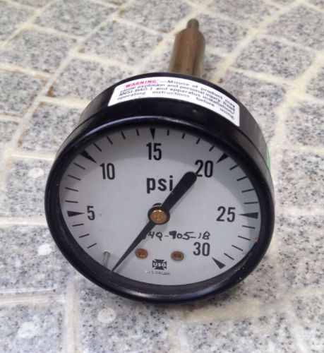 USG Pressure Gauge 30 psi-Vintage Industrial Steam Punk