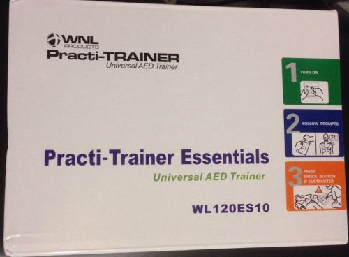 Aed practi-trainer essentials cpr defibrillator training unit, wnl# wl120es10 for sale