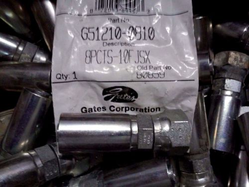 (QTY 100) GATES 8PCTS-10FJSX G51210-0810 Dual Seat Female JIC PCTS Hose Coupling