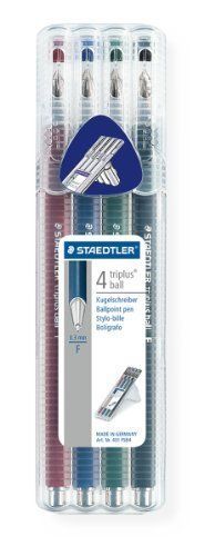 Staedtler - triplus ball 431 fsb4 ballpoint pen - box0 3mm - assorted colours for sale