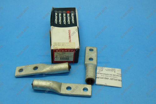 Burndy ya31a3 hylug compression terminal 2 hole 350 kcmil aluminum lot qty 3 new for sale