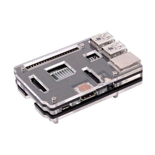 Organic Glass Case Shell Enclosure Box Transparent For Raspberry Pi Model B+ B