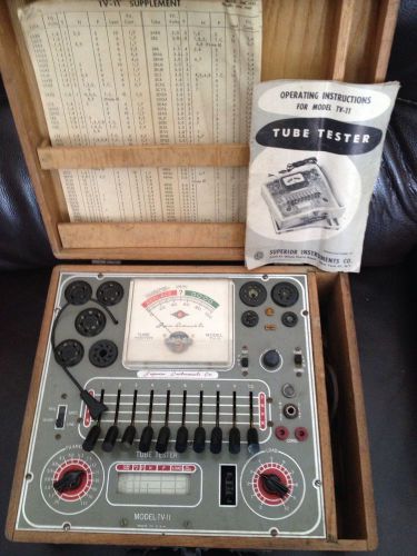 Tv Tube Tester Model Tv-11 Superior Instruments Co.