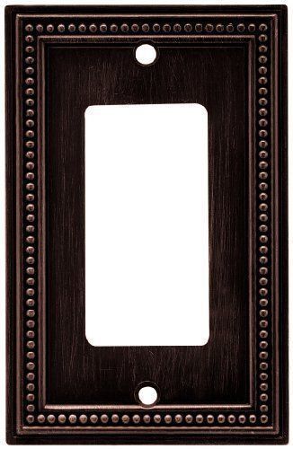 Brainerd 64405 Beaded Single Decorator Wall Plate Switch Plate Cover Venet