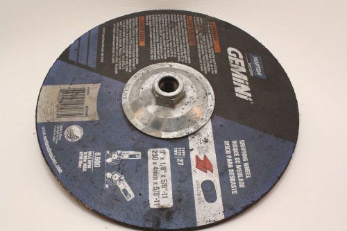 Norton Gemini Cutting/Grinding Wheel 66253048983 9&#034;x1/8&#034;x5/8&#034;-11 Type 27 DC918HG