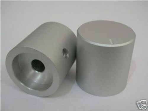 PKG5, 24x25 SOLID Aluminum Silver CD VOLUME TONE KNOB