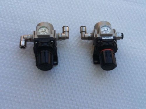 LOT OF (2) SMC  AR30-N03E-Z  PRESSURE REGULATORS 7 -125 psi