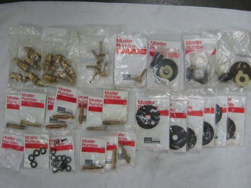 Lot of Master Plumber Powers Toilet Urinal Faucet Repair Parts Fittings Kits