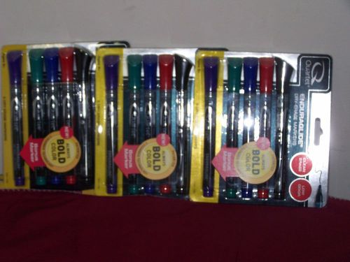 Quartet Enduraglide Dry Erase Markers 5 Pack Total 15