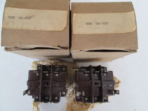 Lot of 2  &#034;essex rbm 90-350 relays&#034;  coil 24v / 50-60hz / new in boxes for sale