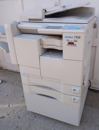 KONICA MINOLTA 7135 BIZHUB WORKGROUP DOCUMENT SYSTEM COLOR COPIER POLYMERIZED