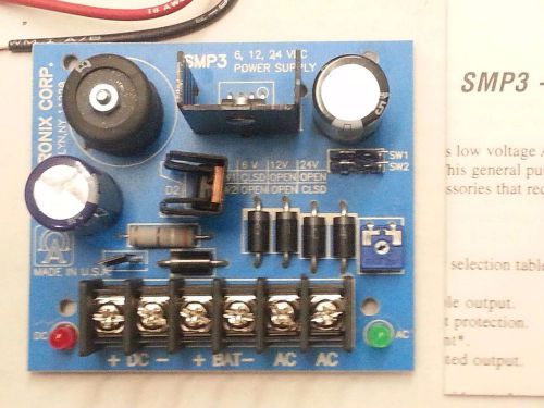 Altronix SMP3 Power Supply 6VDC, 12VDC, 24VDC 2.5AMP