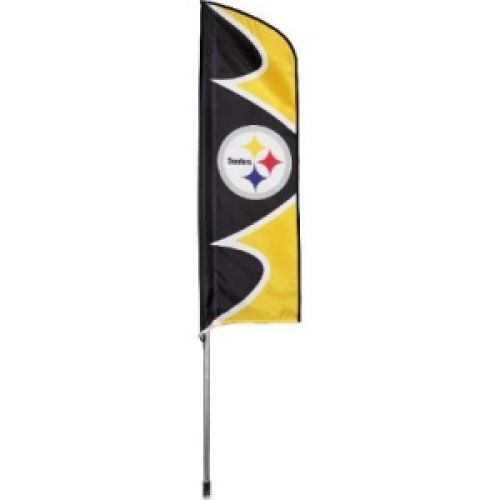 Steelers Swooper Flag And Pole