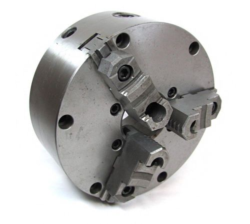 NICE!! BTC 8&#034; THREE JAW CHUCK WITH PLAIN BACK MOUNT