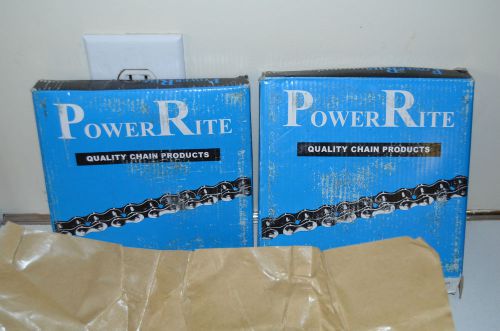 Qty 2 Power Rite Roller Chain ANSI #41-1RNP 10 Feet