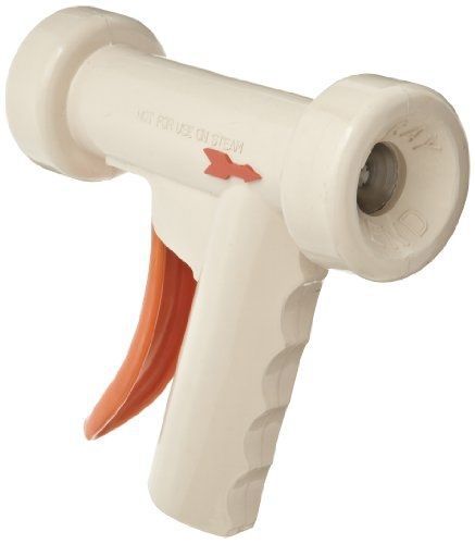 SuperKlean 150S-W Pistol Grip Spray Nozzle, Stainless Steel, 1/2 NPT, White