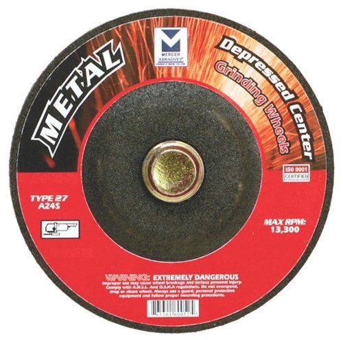 Mercer Abrasives 620060-25 Type 27 Depressed Center Grinding Wheels 4-1/2-Inch b