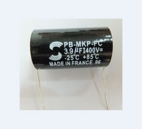 Solen PB-MKP-FC 3.9uF 400V 3.9MFD MKP Non-polar audio capacitor   #G922 xh