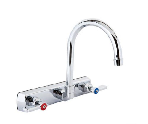 8&#034; Splash Mount Heavy Duty Faucet w/ 8&#034; Gooseneck BBKF-8SM-8G-G