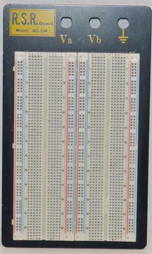 RSR / EVER-MUSE Model MB104 Solderless Breadboard 1660 Tie Points (INV 9768)