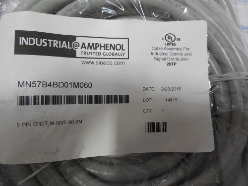 AMPHENOL,MN57B4BDO1M060,26TP, 5 PIN,DNET,M-90/F, 6 METERS