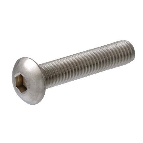 Crown Bolt 50524 1/4 Inch-20 x 1 Inch Button-Head Chrome Coarse Thread Socket