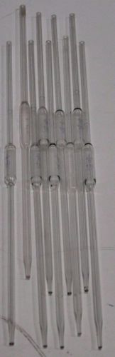 Lot of (9) Kimax Exax Cxax Glass 5mL TD 20C Reusable Volumetric Pipette