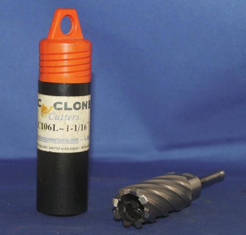 CYCLONE Evolution CL106L 1-1/16&#034; x 2&#034; w/ Pilot Pin Annular Cutter Bit