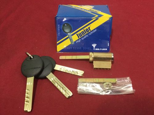 Mul-t-lock junior series kik deadbolt cylinder w/ 3 keys &amp; card - locksmith for sale