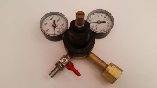 CO2 Norgren Regulator 3000PSI 60 &amp; 2000PSI Ashcroft Gauges Carbon Dioxide USA