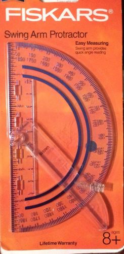 FISKARS 95400J SWING ARM PROTRACTOR PLASTIC CLEAR