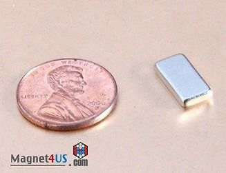 50pcs hobby craft fridge magnet Neodymium Rare earth Block 1/2&#034;x1/4&#034;x1/16&#034; thick