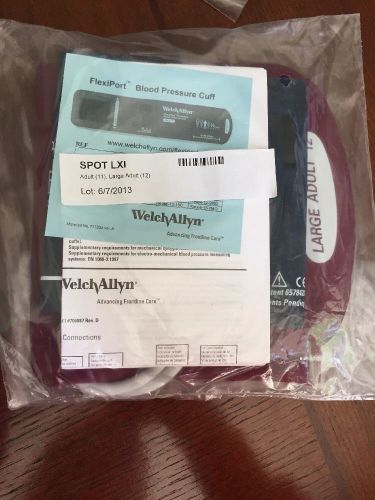 Welch Allyn FlexiPort Blood Pressure Cuff Set Adult 11 &amp; 12 (w/ Tubing) Lot of 2