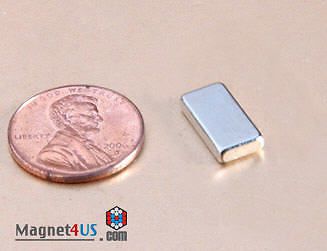 100 pcs Rare earth Neodymium Block 3/8&#034; x 3/16&#034; x 1/16&#034; thick Strong Magnet Sale