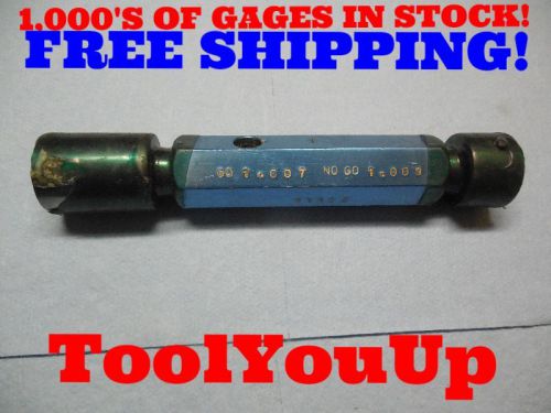 1.007 &amp; 1.009 SMOOTH PIN PLUG GAGE 1.000 OVERSIZE MACHINE SHOP TOOLING TOOLS