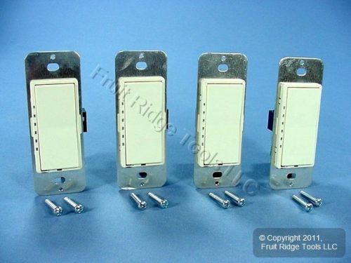 4 Leviton Almond Decora Rocker Audio Volume Controls 48211-AVC