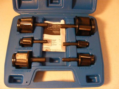 Carlon e910 reamkit 1/2&#034;-2&#034; schedule 40 pvc conduit reamer set for sale