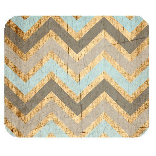 Vintage Wood Chevron Unique Custom Mouse Pad Mousepad